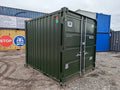Seecontainer 10 Fuß, dunkelgrün, gebraucht