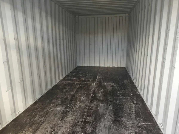 Seecontainer 20 Fuß, grau, gebraucht