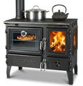 EEC A - Panorama wood-burning stove model 214-3D left with 6.04 kW - Lots of cast iron!