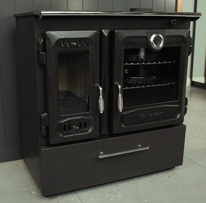 Energy efficiency class A+ Premium wood stove model 216 BOX with 8.97kW - Type 1 - lots of cast iron