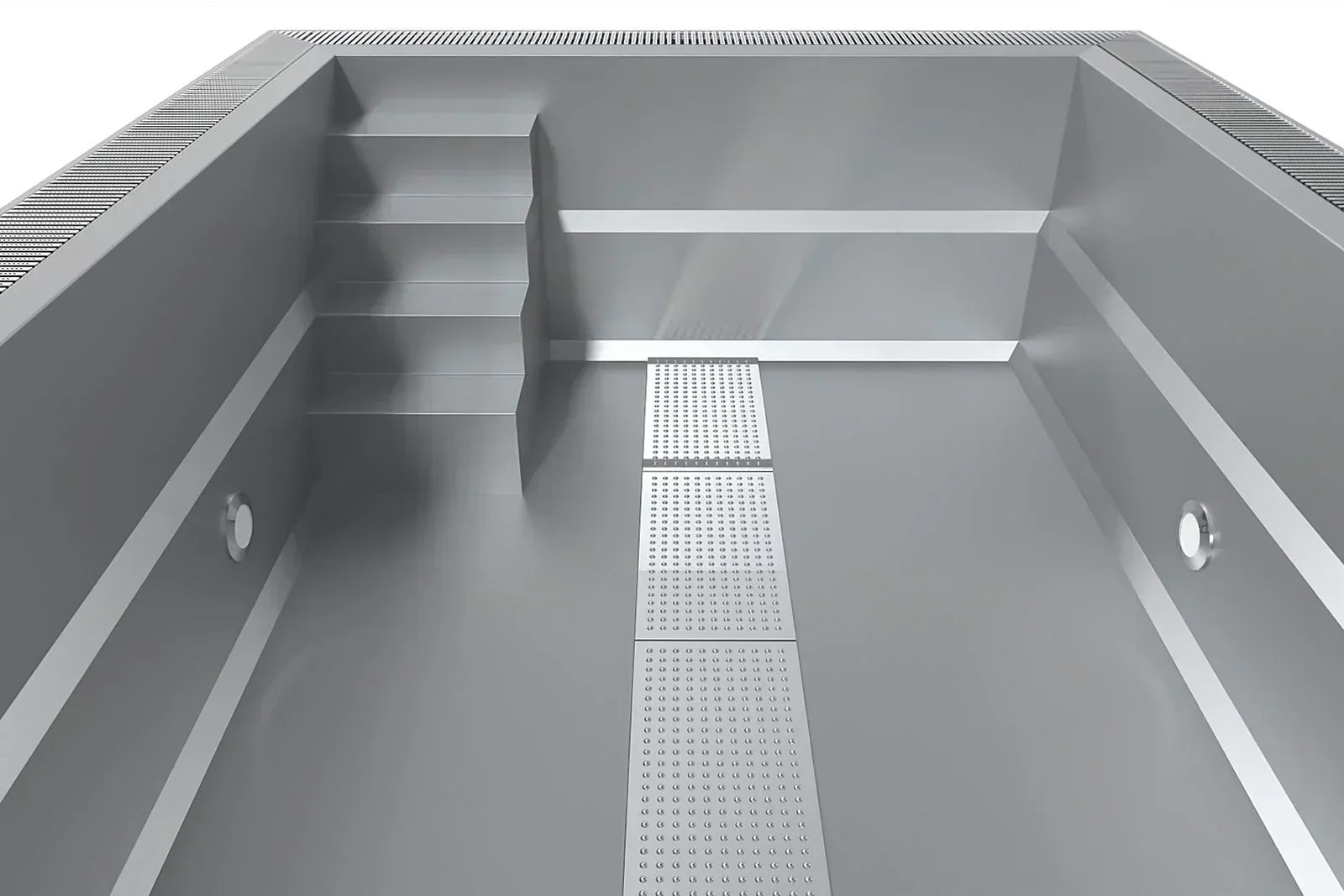 Pool Expert Edelstahl-Schwimmbecken, 3x6x1,34 m