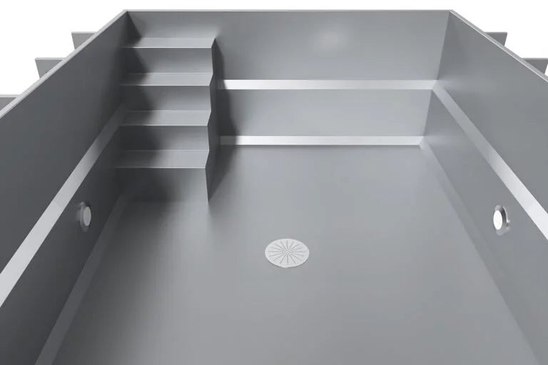 Container-Whirlpool 3,0 m x 3,0 m, Hydromassage, neu