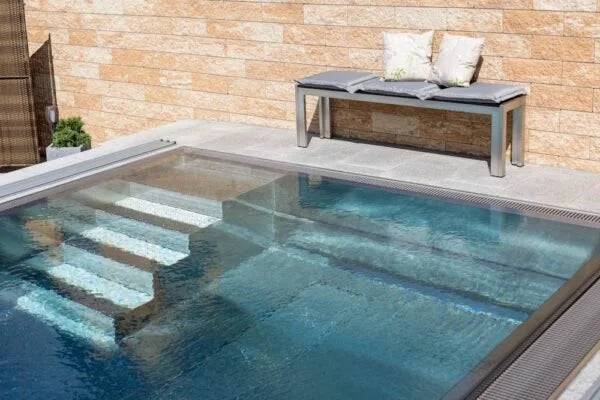 Pool Expert Edelstahl-Schwimmbecken, 3x6x1,34 m
