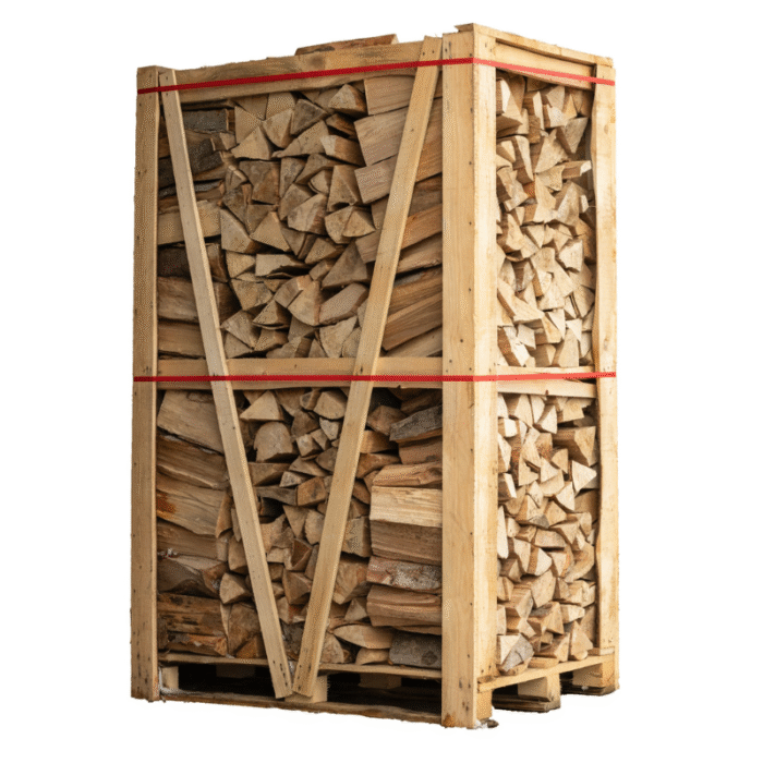 2 Paletten Weißeiche und Buche/Hainbuche – Brennholzscheite 50 cm