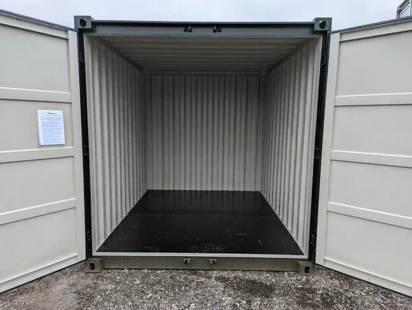 Seecontainer 10 Fuß, dunkelgrün, gebraucht