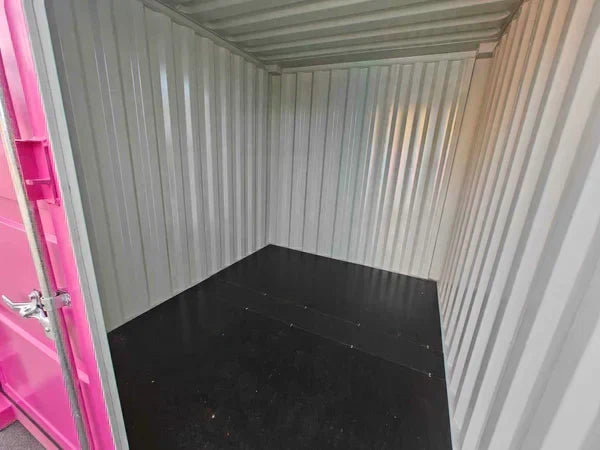 Seecontainer 10 Fuß, rosa, gebraucht