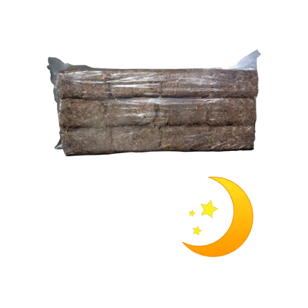 Long-burning wood briquette – special for the night