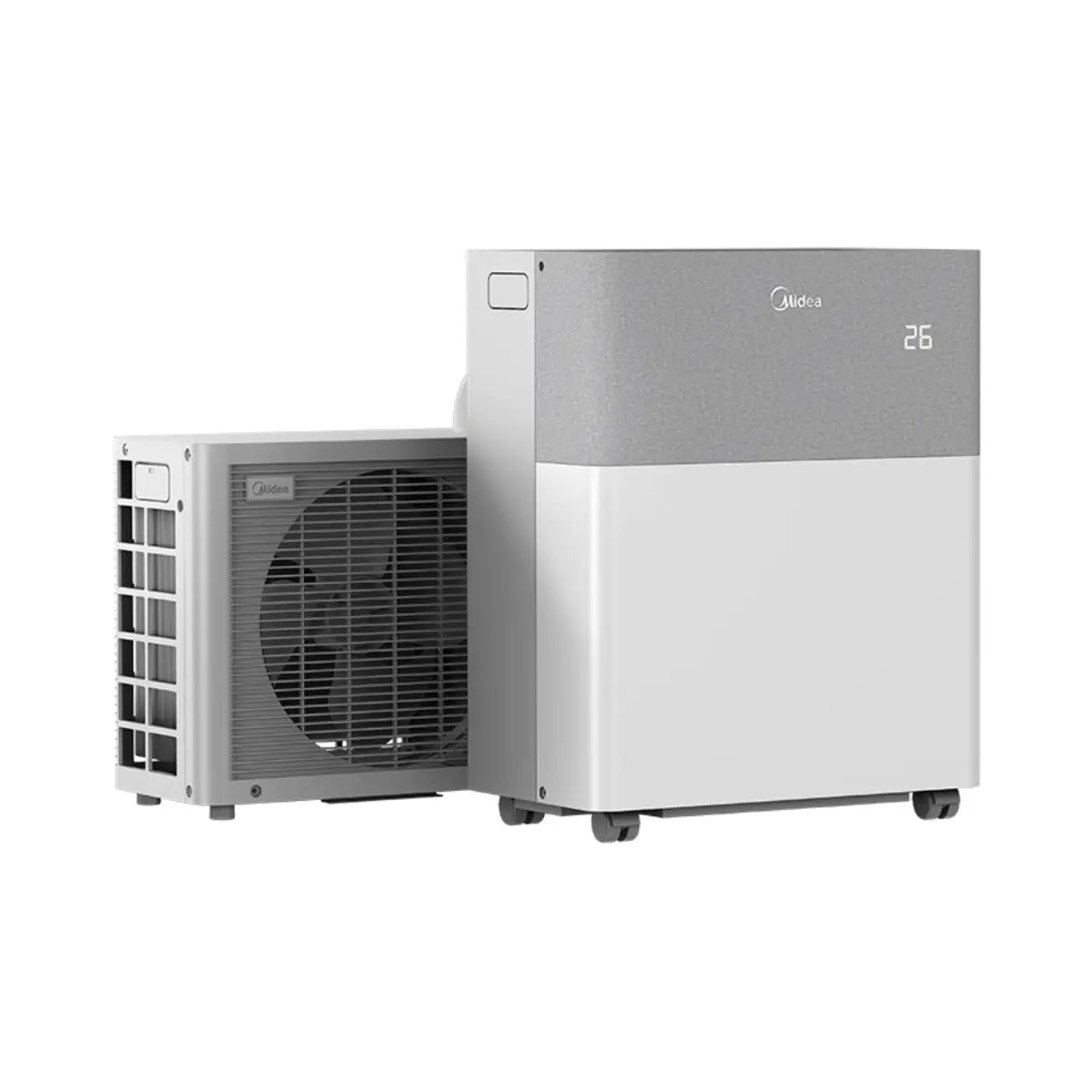 Mobiles Klimagerät mit Heizfunktion Midea PortaSplit MMCS-12HRN8-QRD0 – 12.000 BTU, Energieeffizienzklasse A++, WLAN-fähig**