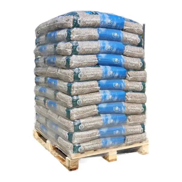 Wood pellets made from 100% softwood – EO2 DINplus – 15 kg bag