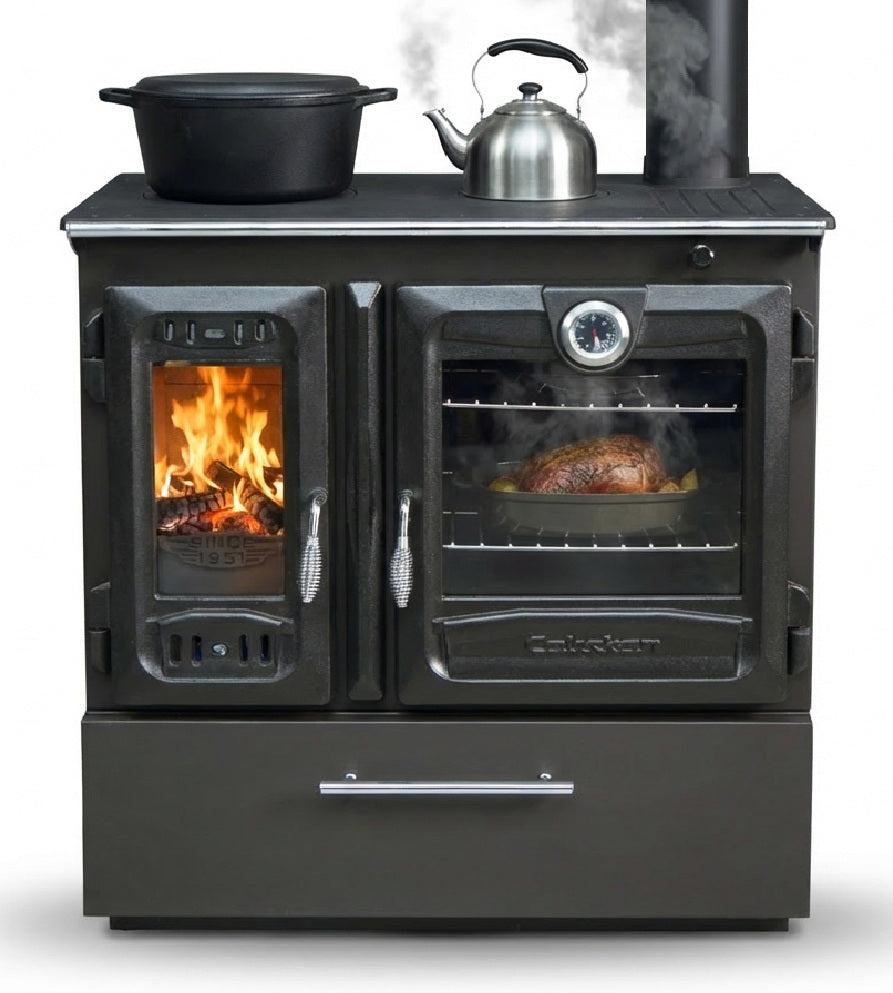 Energy efficiency class A+ Premium wood stove model 216 BOX with 8.97kW - Type 1 - lots of cast iron