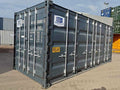 Seecontainer 20 Fuß mit Seitentür, grau, gebraucht