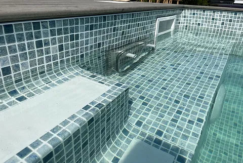 20-foot container pool, anthracite gray, with jet swim function